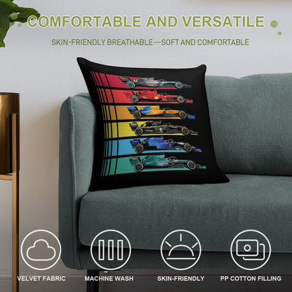 Formula Racing Cars 2023 Soft Shrink-Resistant Throw Pillow