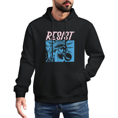 Resist Statue Liberty Bubblegum Protest Equality Men Women Versatile Streetwear Hoodie