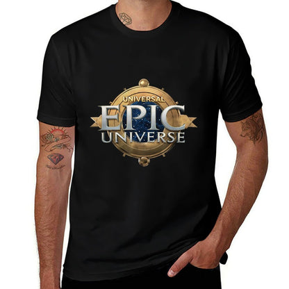 Universal Epic Universe Logo  Heathered Texture T-Shirt