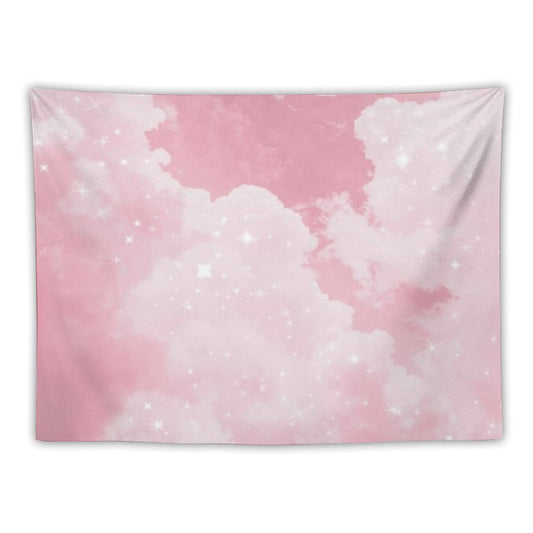 Pink Clouds Sparkling Tapestry