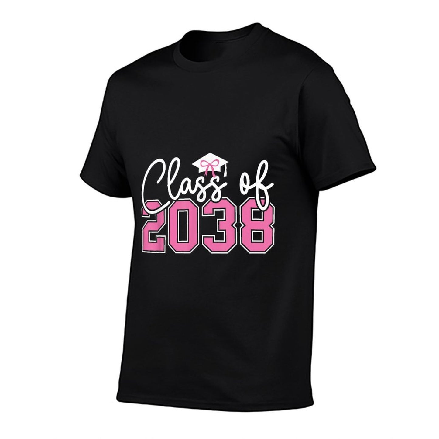 Class of 2038 Grow With Me Kindergarten Pink Coquette Bow  Soft T-Shirt