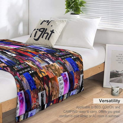 La Flame Collage Throw Blanket