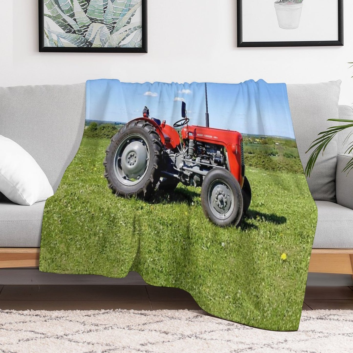 Massey Ferguson 35 Tractor Throw Blanket