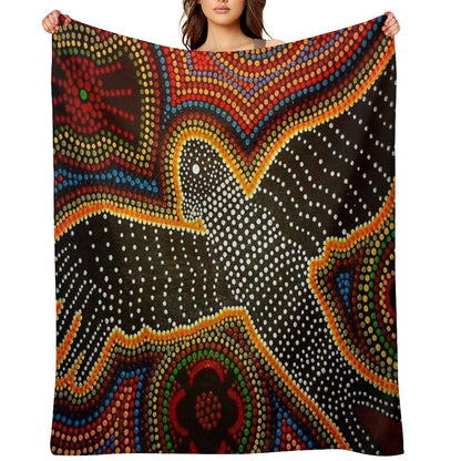 Black Cockatoo - Dreaming Throw Blanket