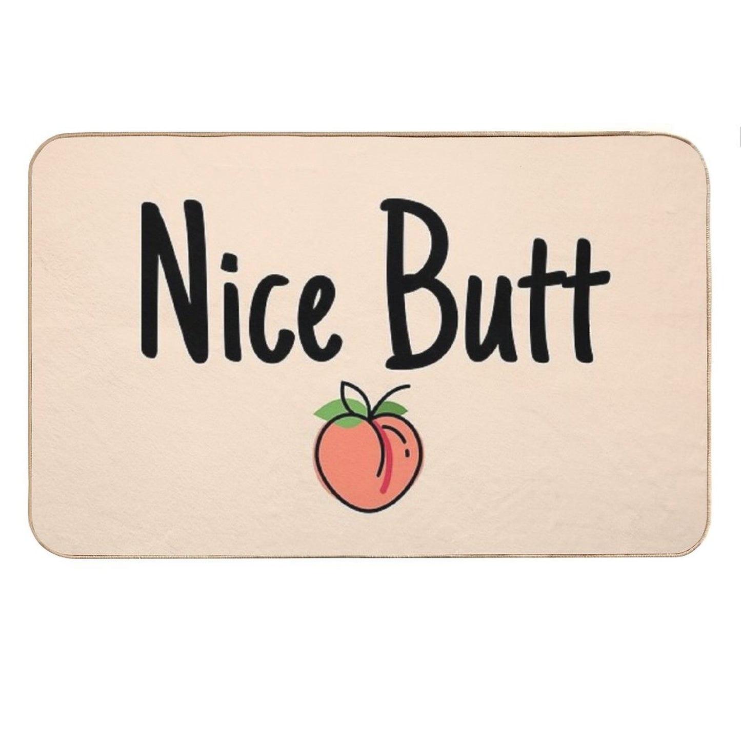 Nice Butt Peach Themed Bathroom Sets Bath Mat