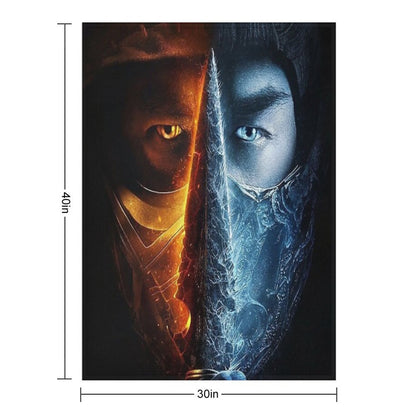 Mortal Kombat Look Throw Blanket