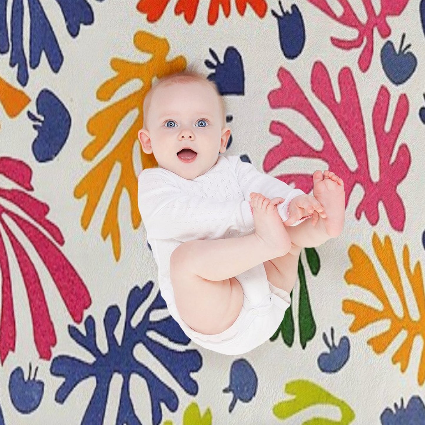 Matisse Floral Pattern Throw Blanket