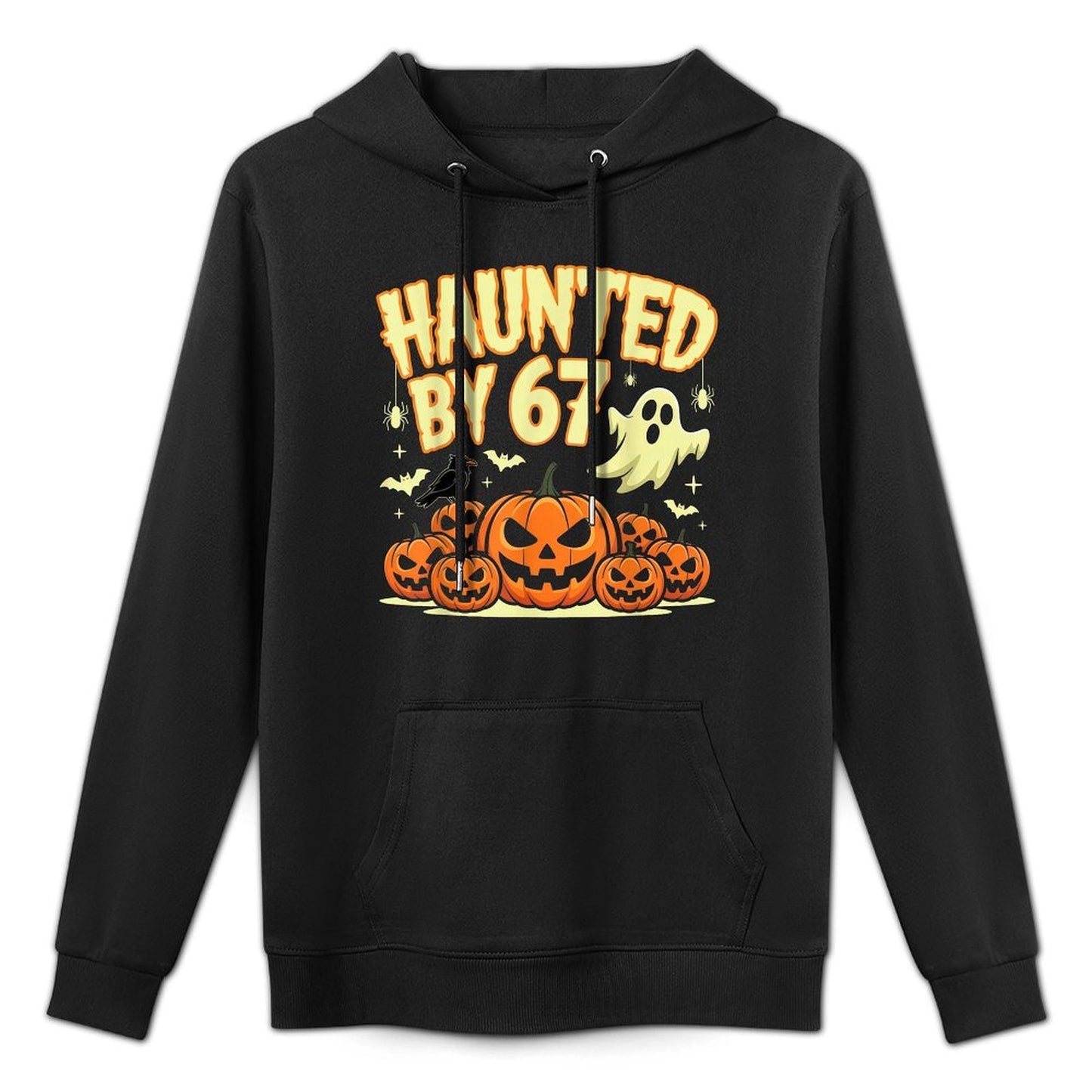 Haunted by 67 Halloween Ghost Six Seven Gen Alpha Z Colorfast Hoodie