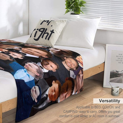 Tom Hiddleston Photo Collage Throw Blanket