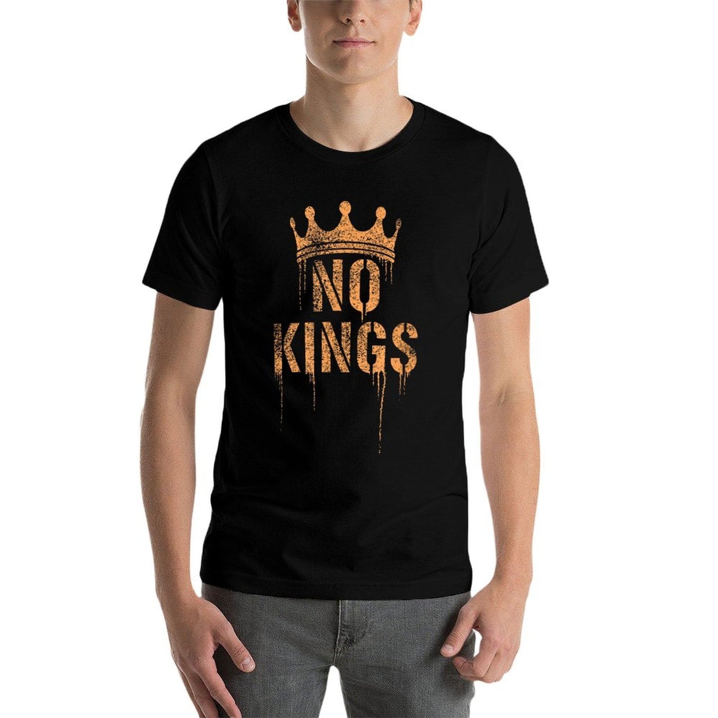 No Kings  Anti-Establishment, Grunge - Political  Slim-fit Cut T-Shirt