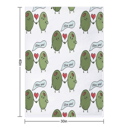 Olive You! Throw Blanket
