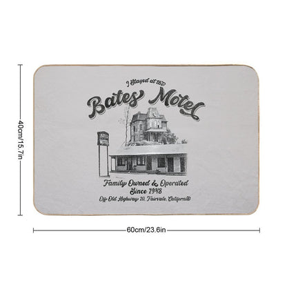 I Stayed At The Bates Motel Bath Mat