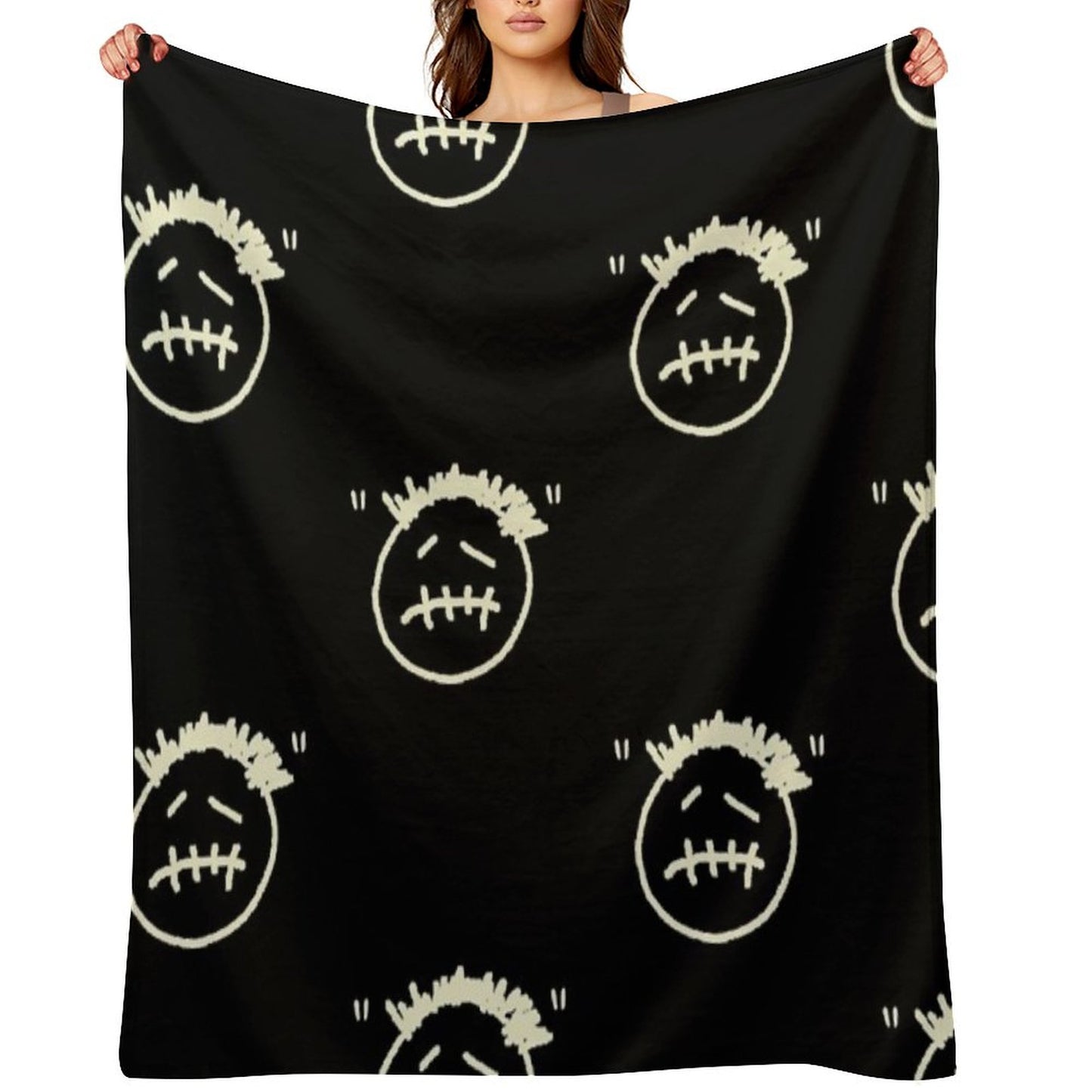 Cactus Jack Logo Throw Blanket