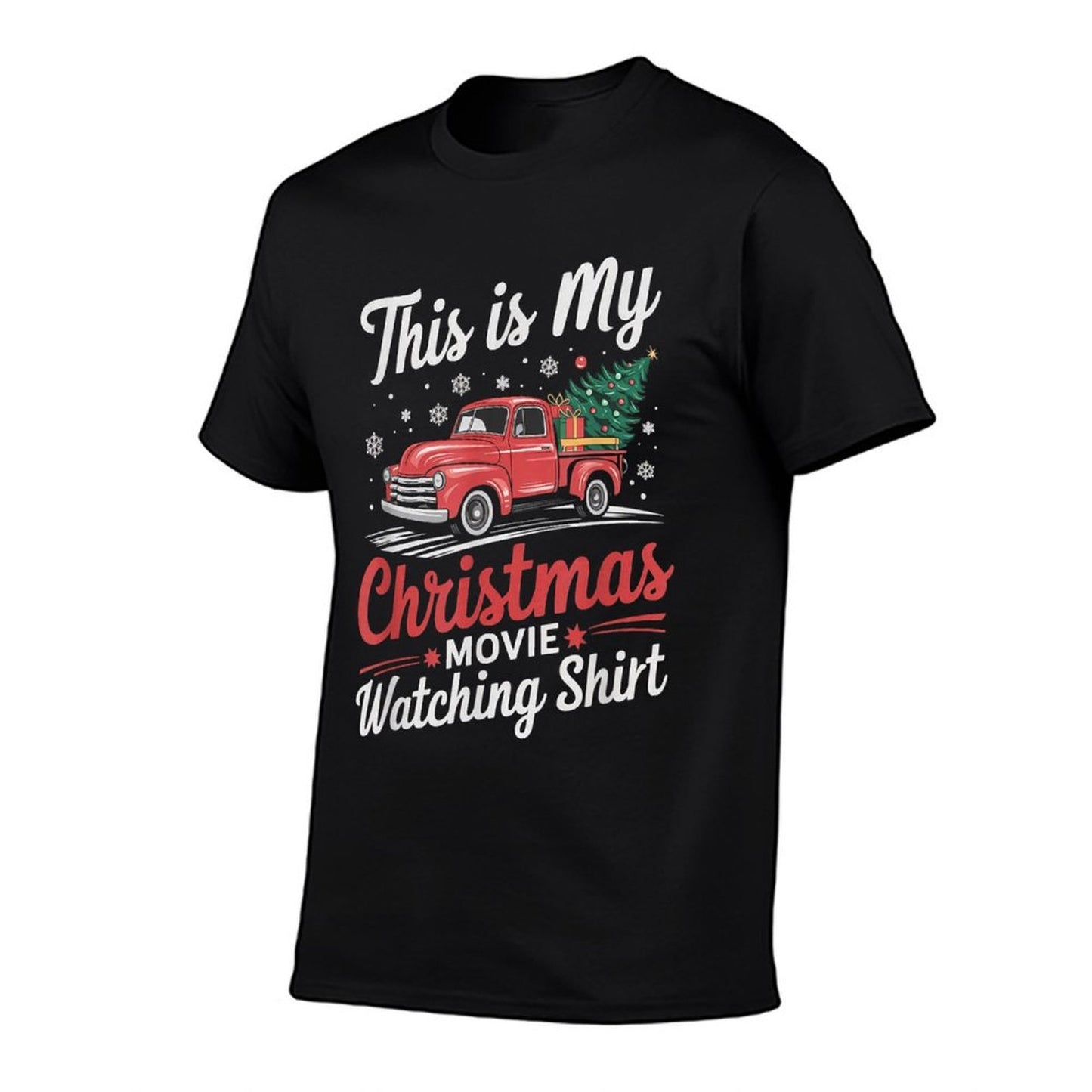 This Is My Christmas Movie Watching  Fade-proof Color T-Shirt