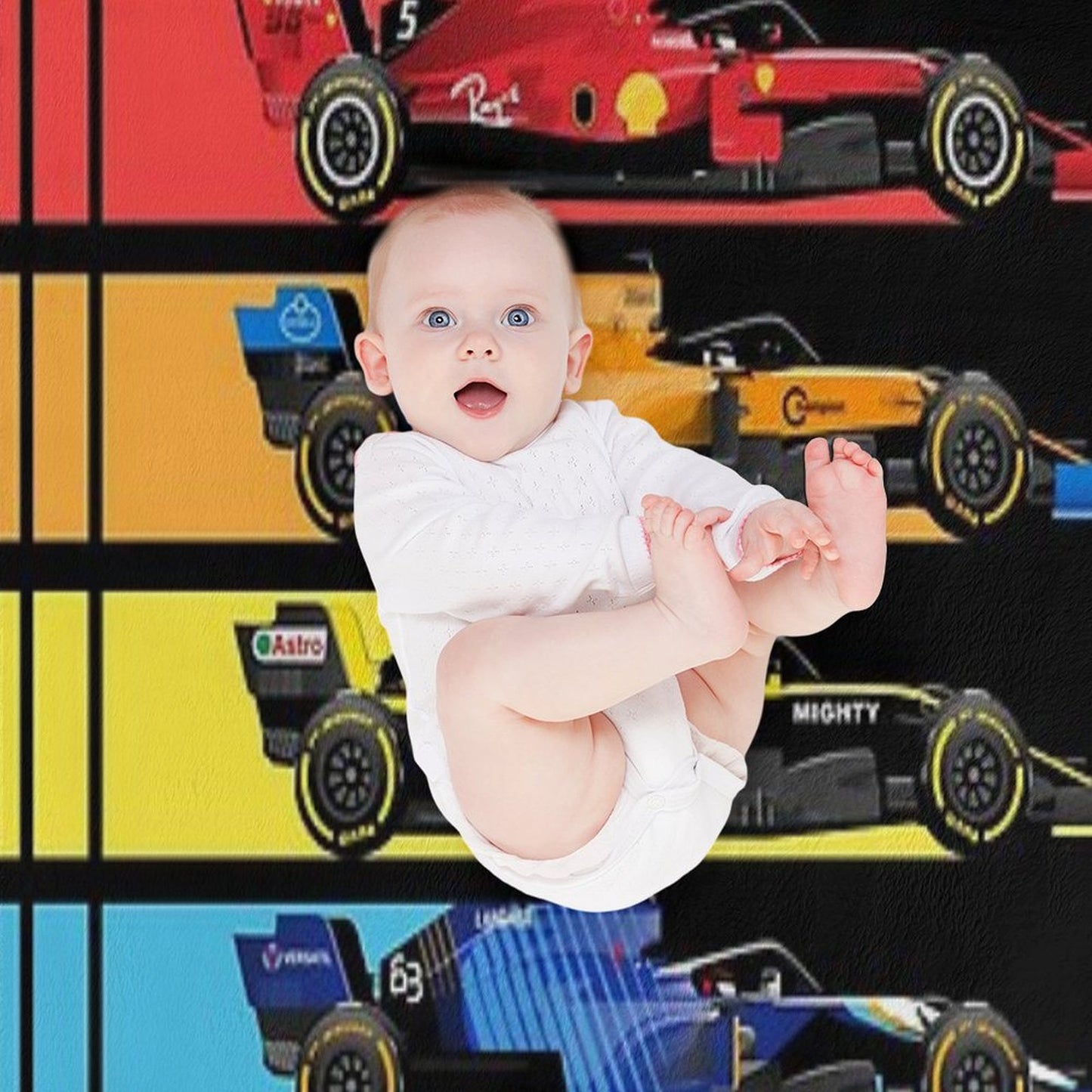 Formula Racing Cars 2023 Throw Blanket
