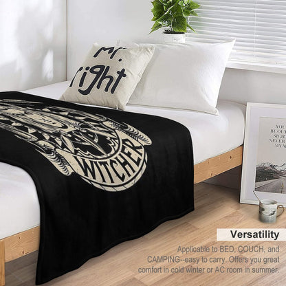 Toss A Coin To Your Witcher Geralt of Rivia Throw Blanket