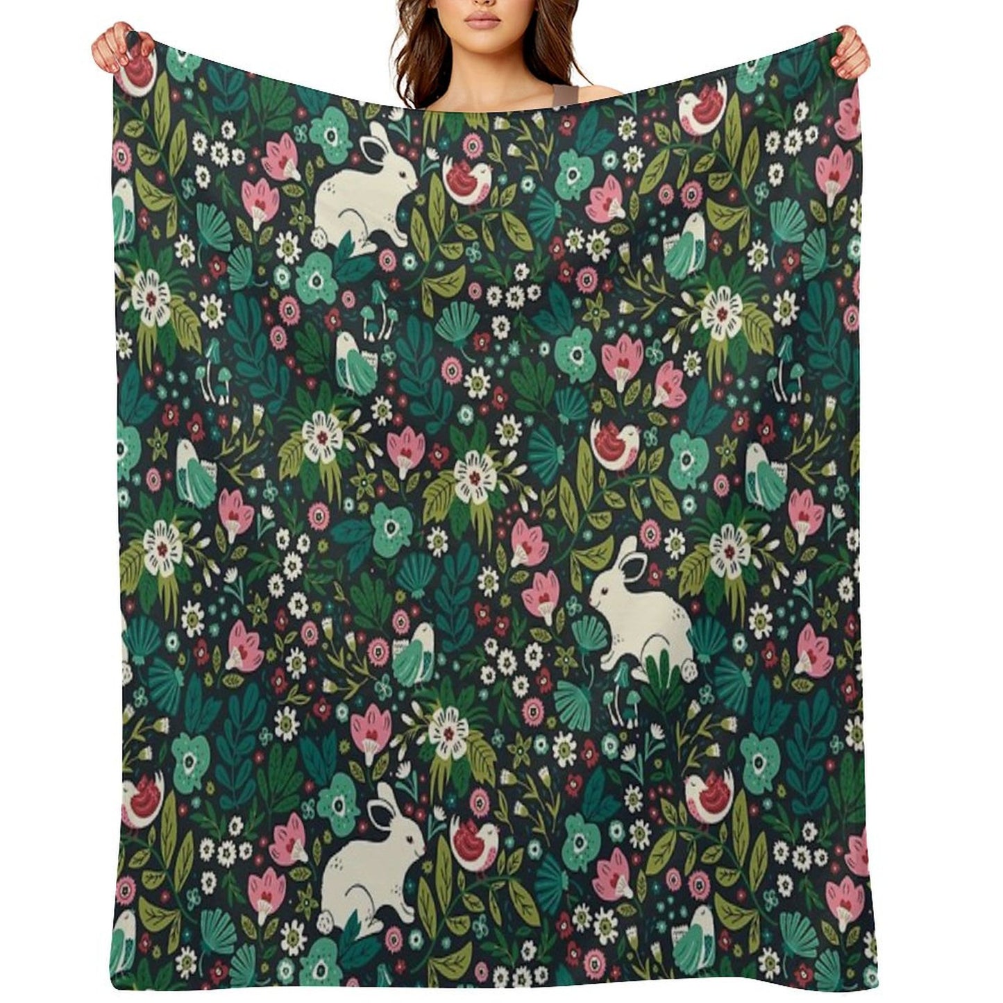 Forest Friends Throw Blanket
