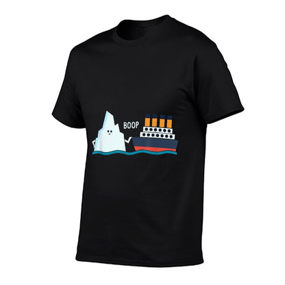 Titanic Funny Titanic And Iceberg Boop Parody for Boys Girls T-Shirt