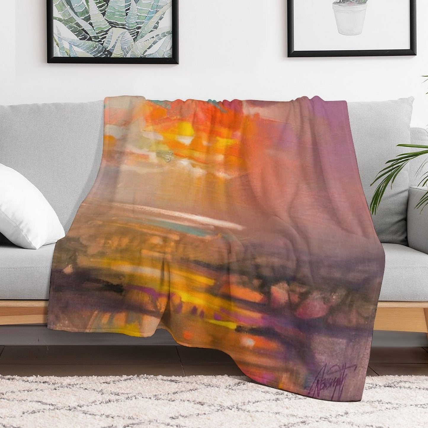 Vivid Light 3 Throw Blanket