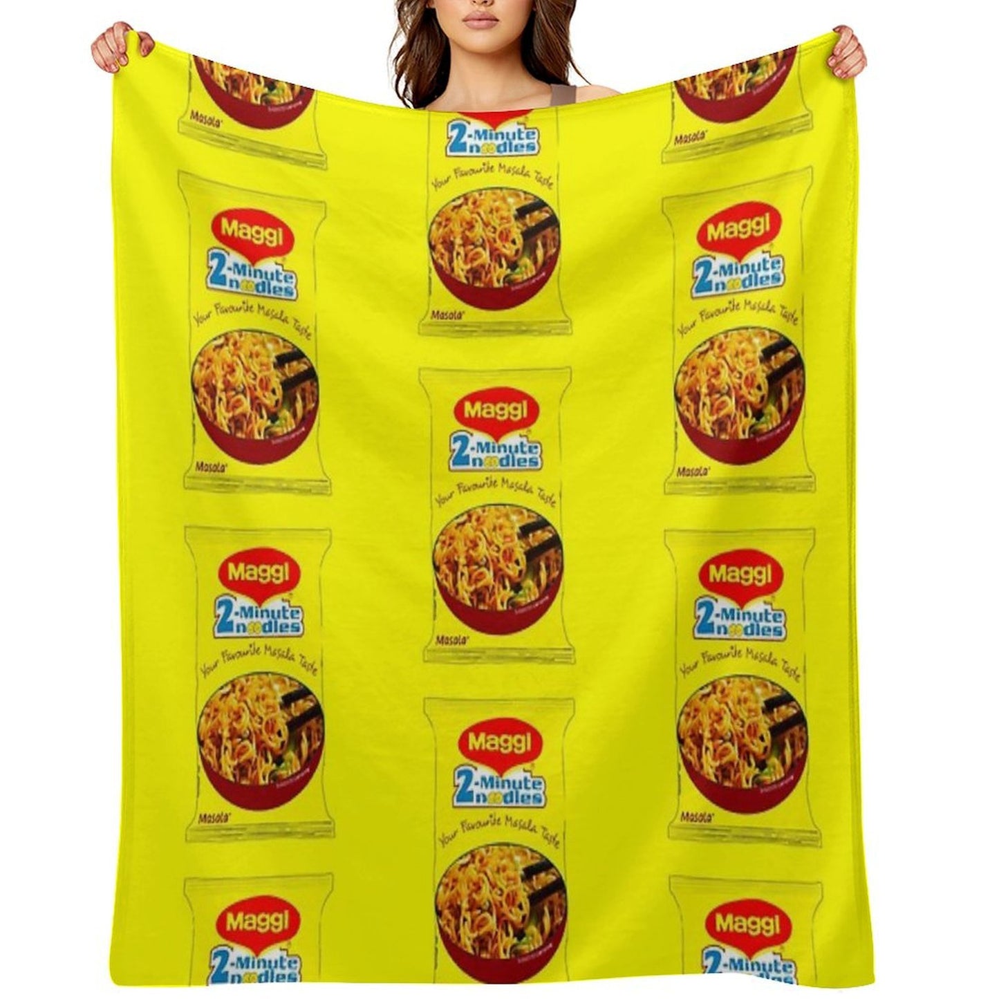 Maggi Noodles Throw Blanket