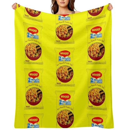 Maggi Noodles Throw Blanket