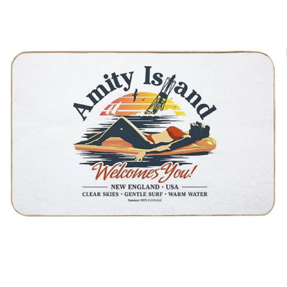 Amity Island Welcomes You Bath Mat
