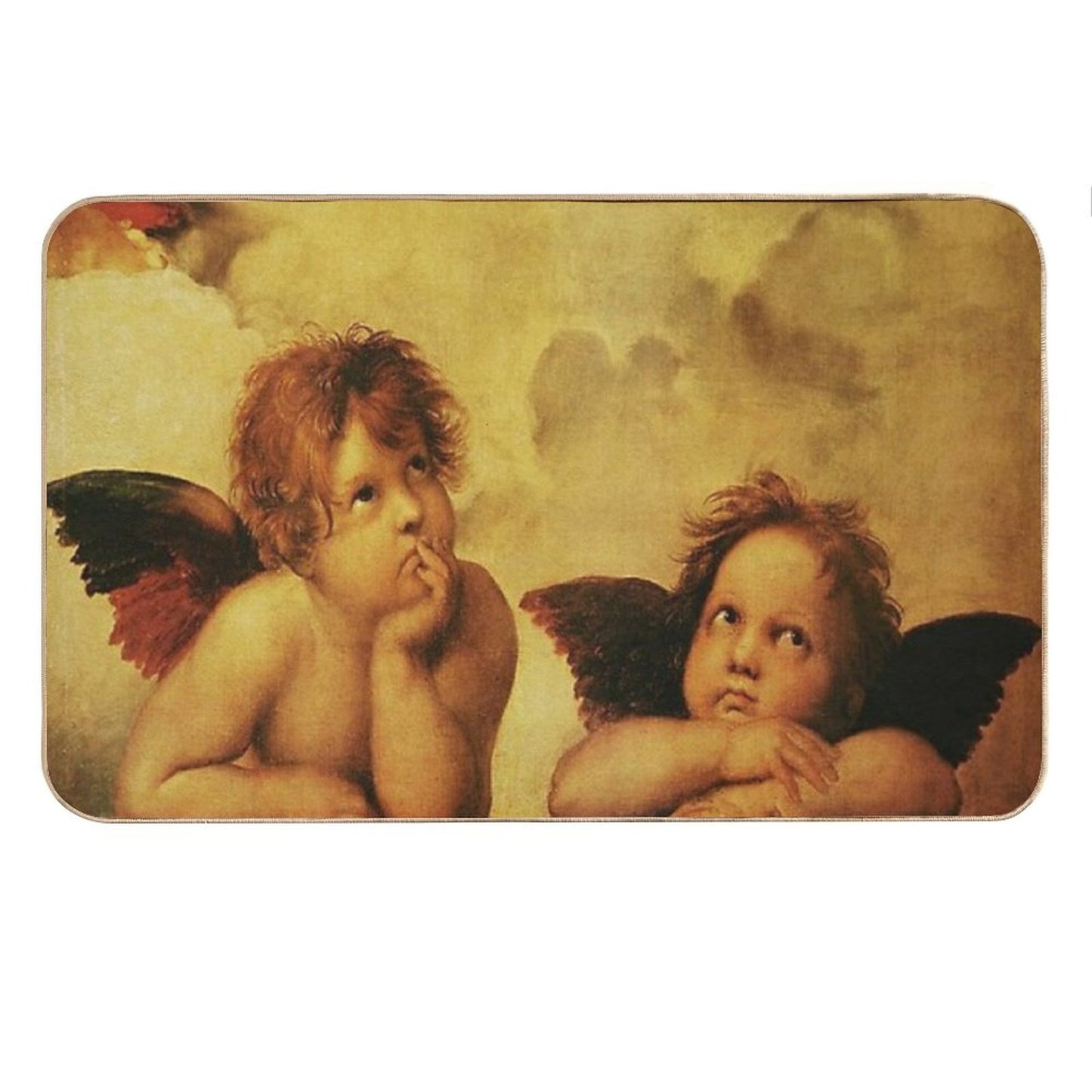 Angels Cherubs Raphael - Santi Sistine Madonna Sweet Bath Mat