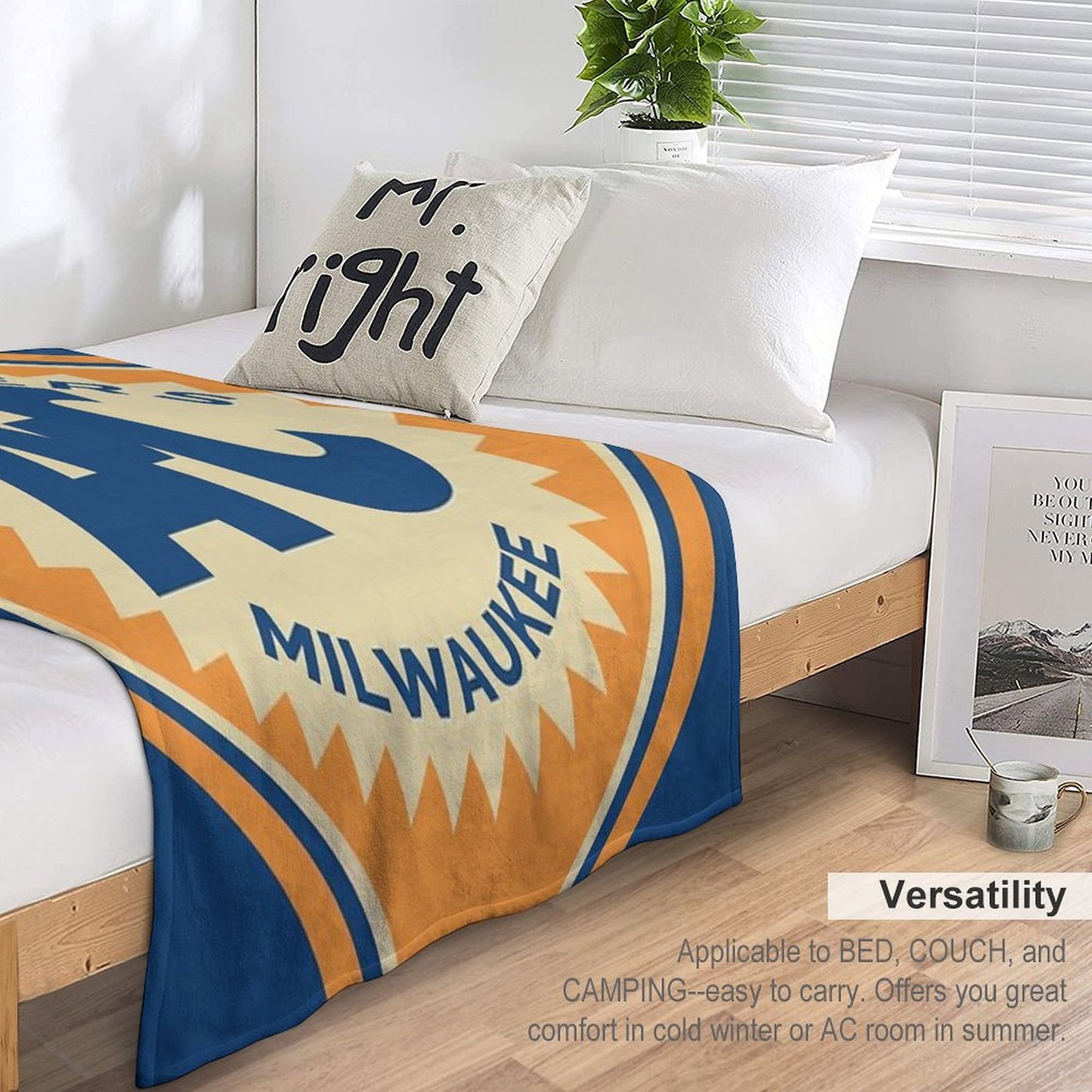 Allis Chalmers Retro Logo Throw Blanket