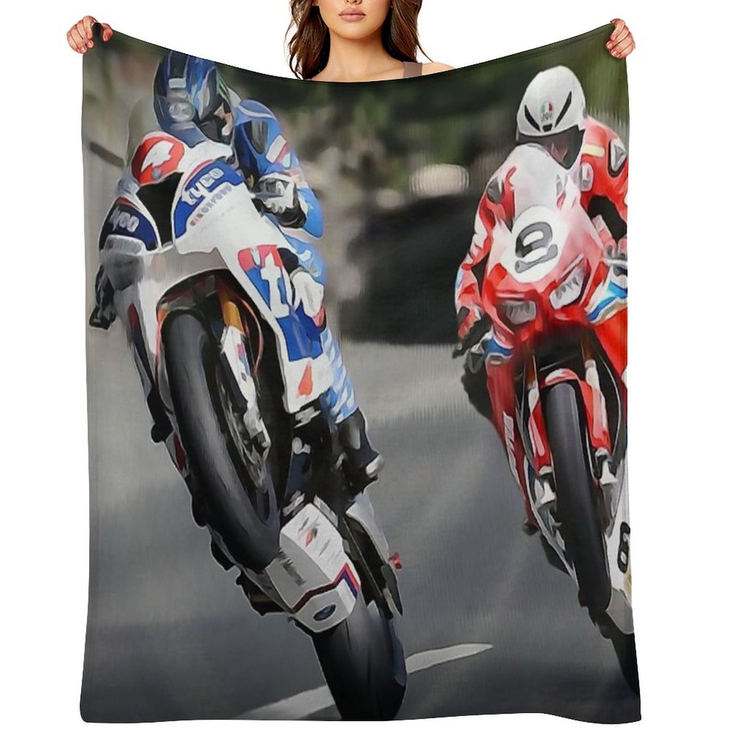 Isle of Man TT Intensity Throw Blanket