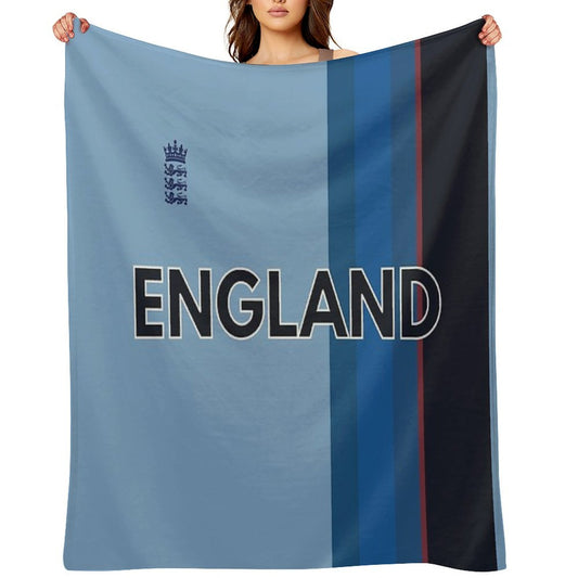 England Cricket Throw Blanket
