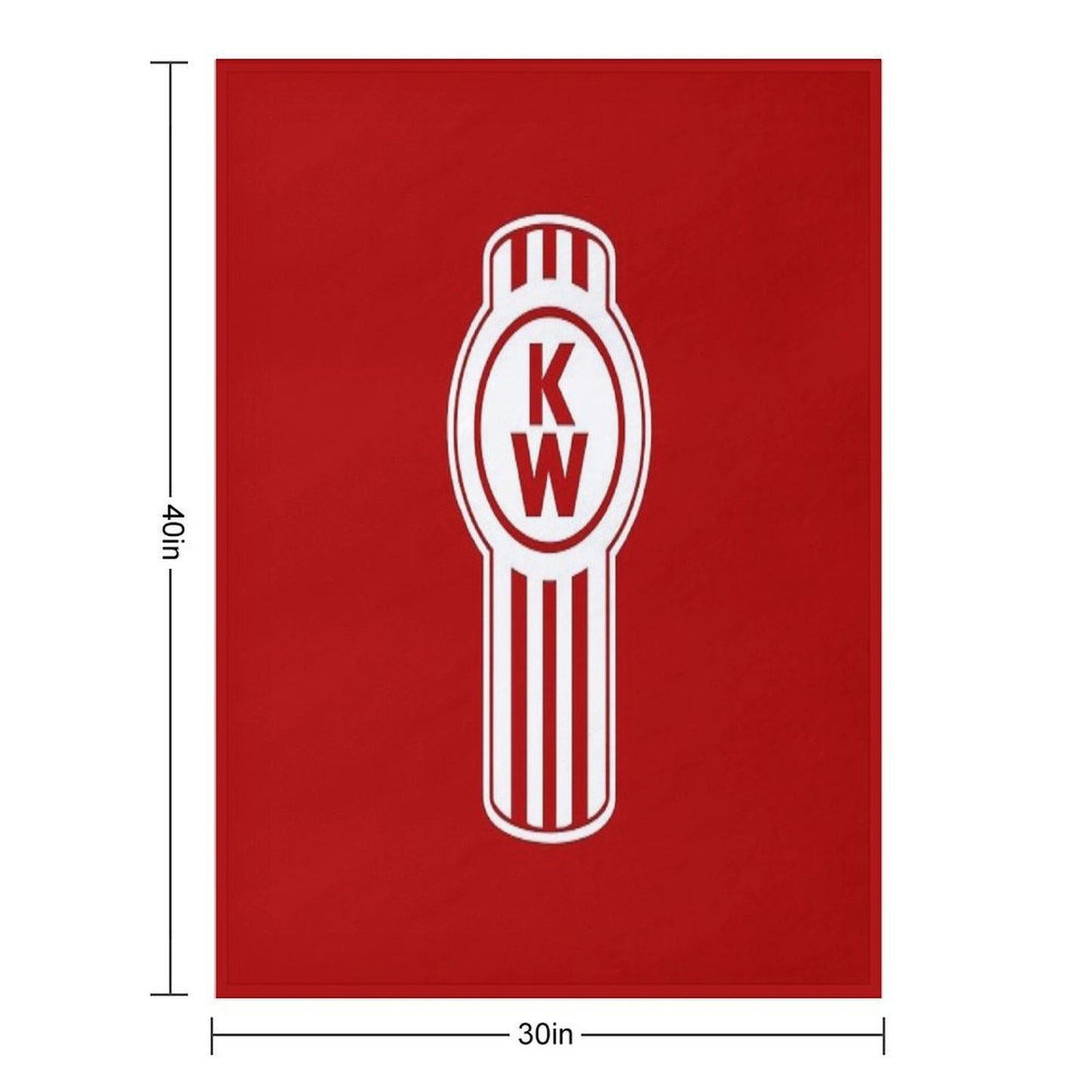 Kenworth Truck Logo Throw Blanket