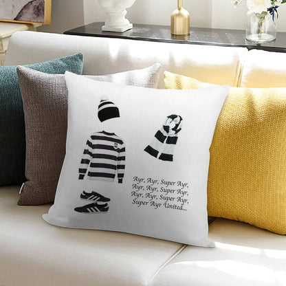 Ayr United Fc Soft Gift Ready Throw Pillow