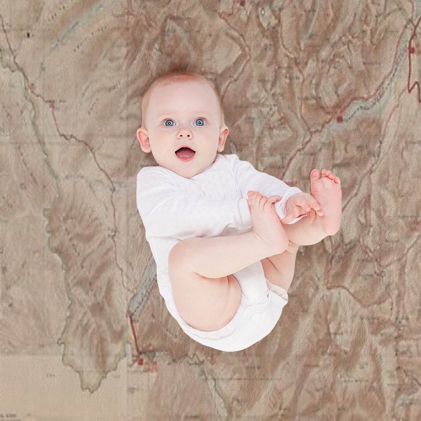Old Glacier National Park Map (1914) Vintage Montana Natural Reserve Atlas Throw Blanket