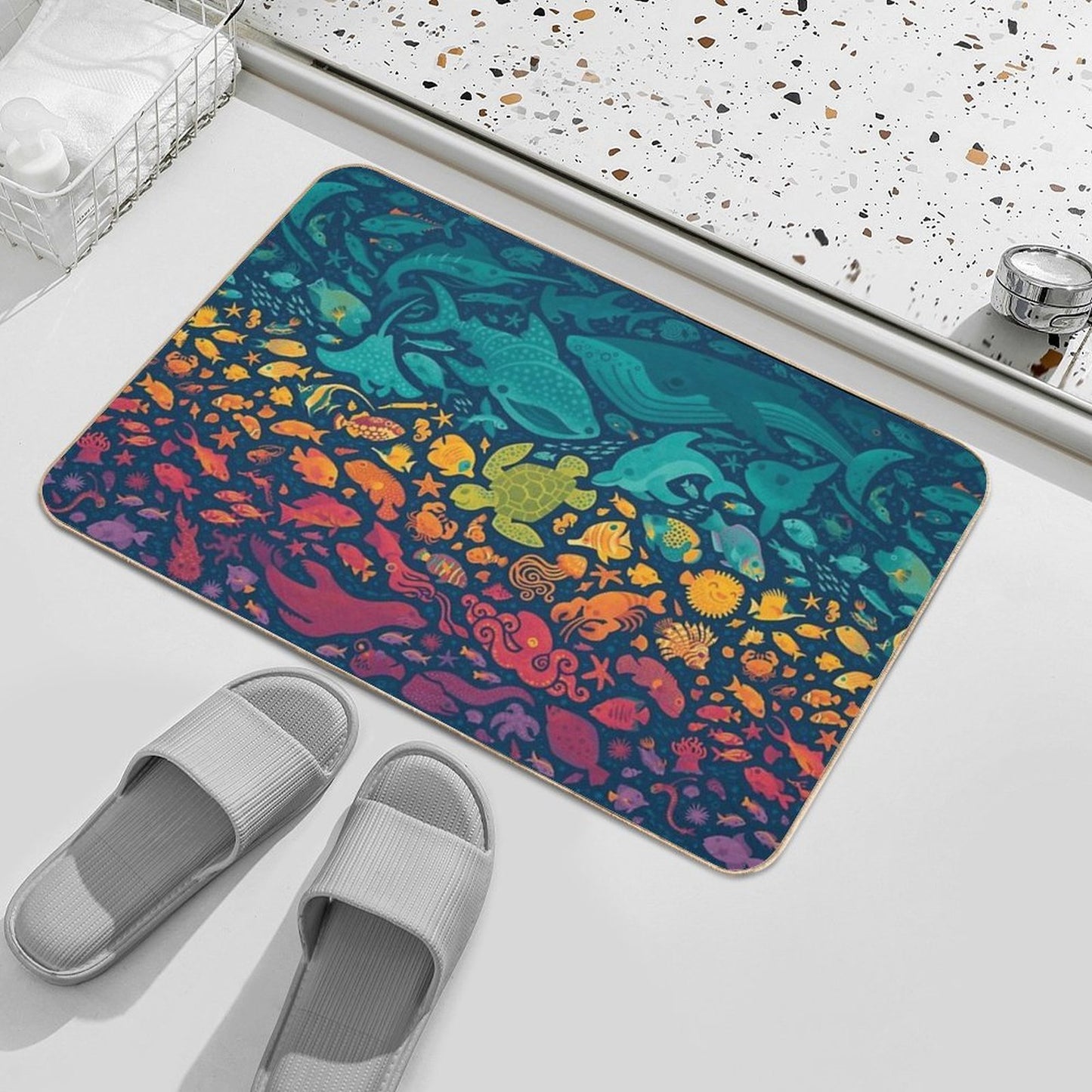 Aquatic Spectrum 2  Anti-Trip Bath Mat