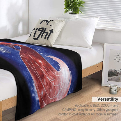 Sleeping Moon Throw Blanket