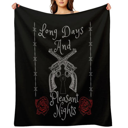 Long Days And Pleasant Nights, The Dark Tower, Stephen King Fan Design Throw Blanket