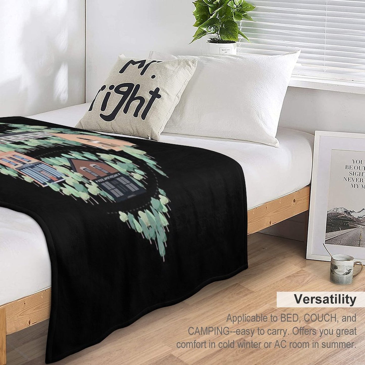 I Love The Town of Schitt's Creek, Where Everyone Fits In. From The Rosebud Motel to Rose Apothecary, A Drawing of The Schitt's Throw Blanket