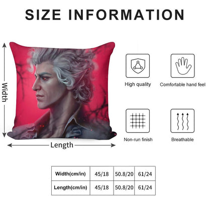 Astarion Soft Bedroom Essential Throw Pillow