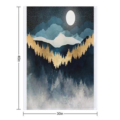 Indigo Night Throw Blanket