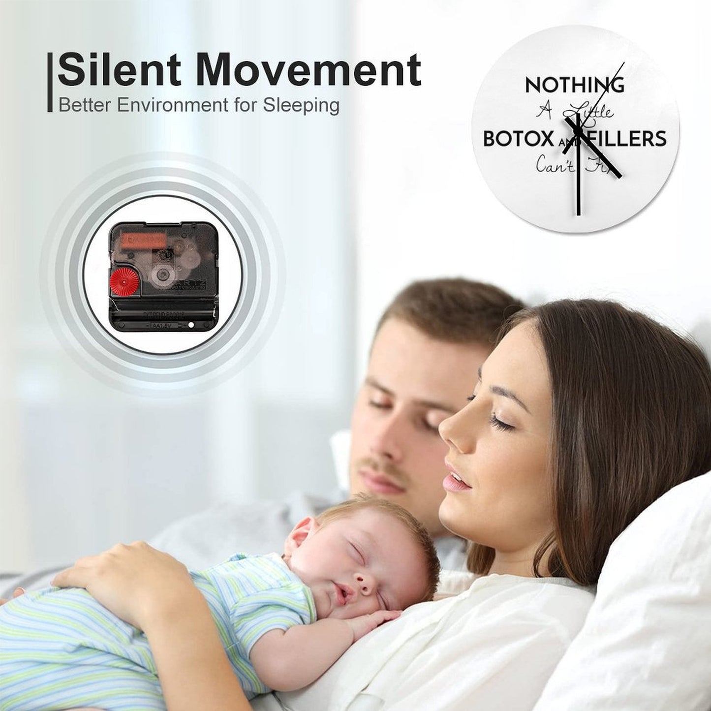 Nothing A Little Botox And Fillers Can't Fix! Wall Clock