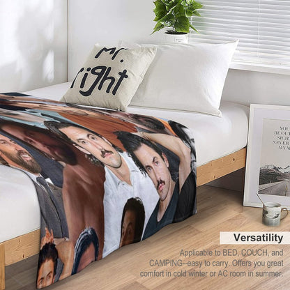 Milo Ventimiglia Photo Collage Throw Blanket