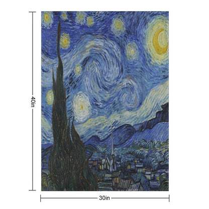 Starry Night (Vincent Van Gogh) Throw Blanket