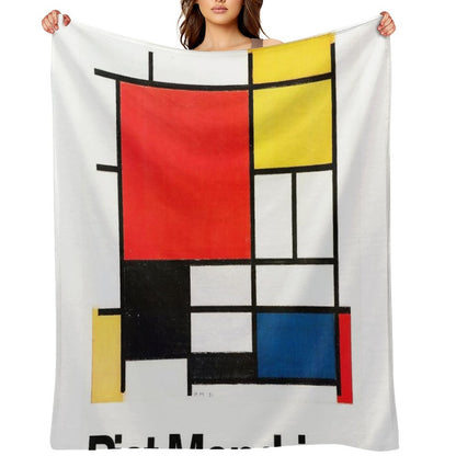 Piet Mondrian Throw Blanket