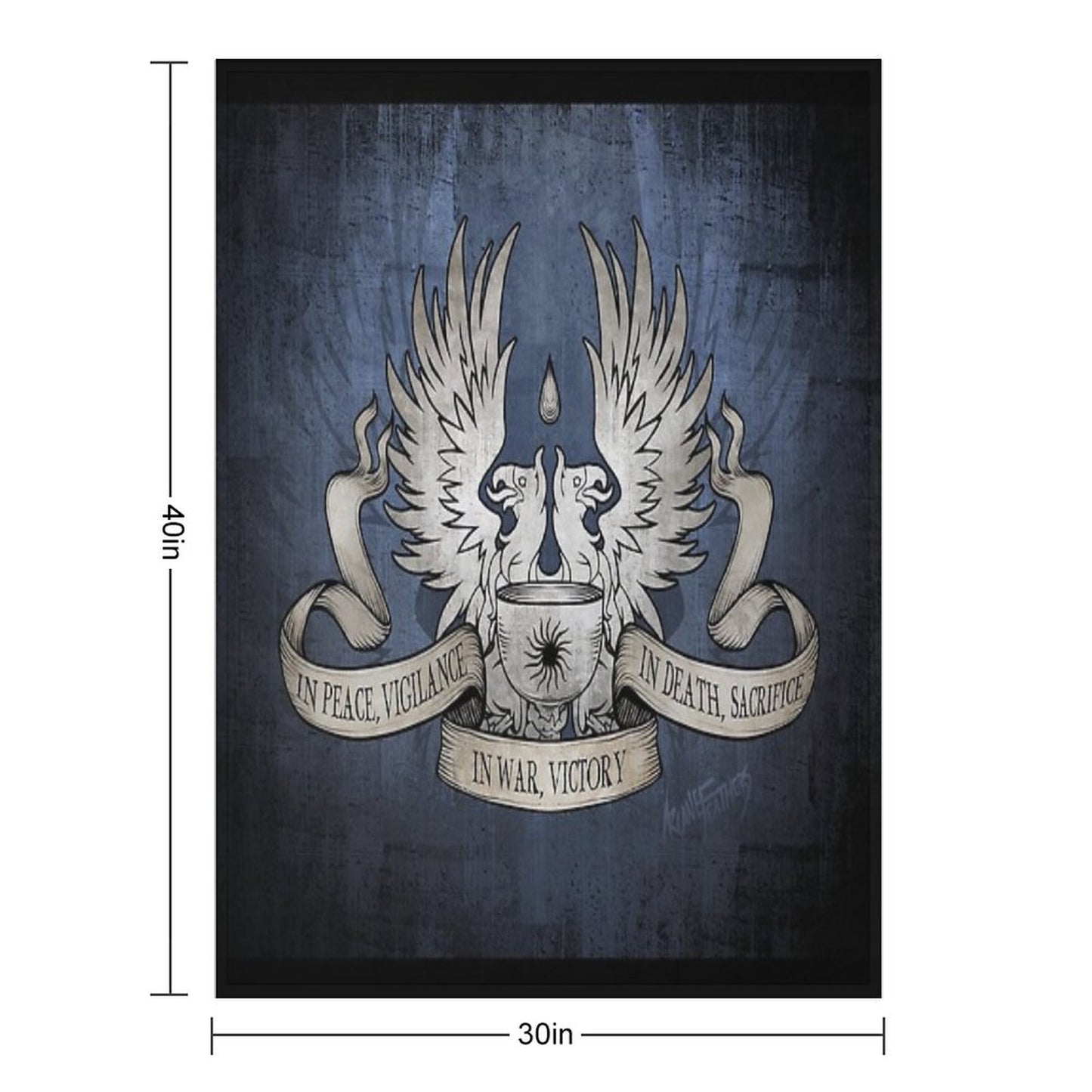 Dragon Age Grey Warden Motto Throw Blanket
