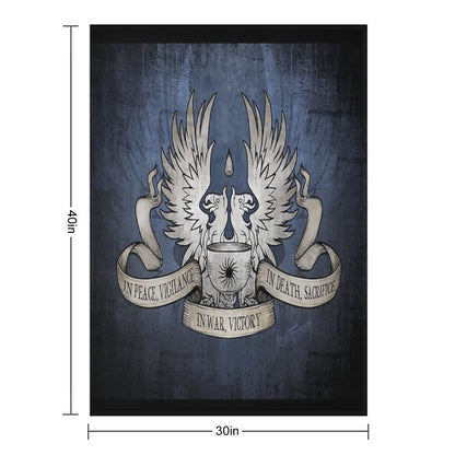 Dragon Age Grey Warden Motto Throw Blanket