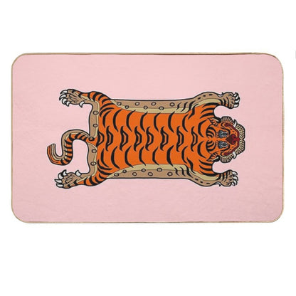TIBETAN TIGER RUG-pink Bath Mat