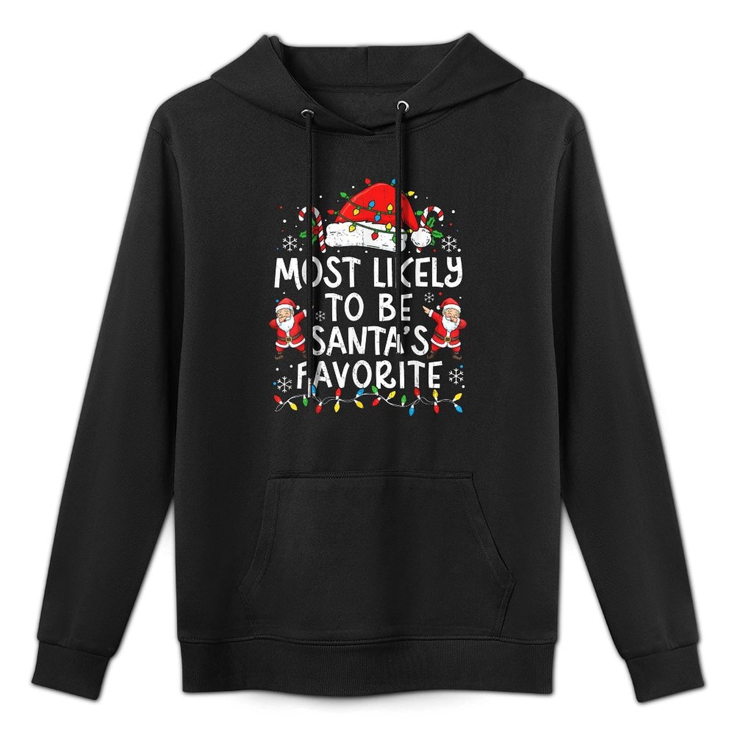 Most Likely to Be Santa’s Favorite Family Matching Christmas Medium-Weight Fabric Hoodie