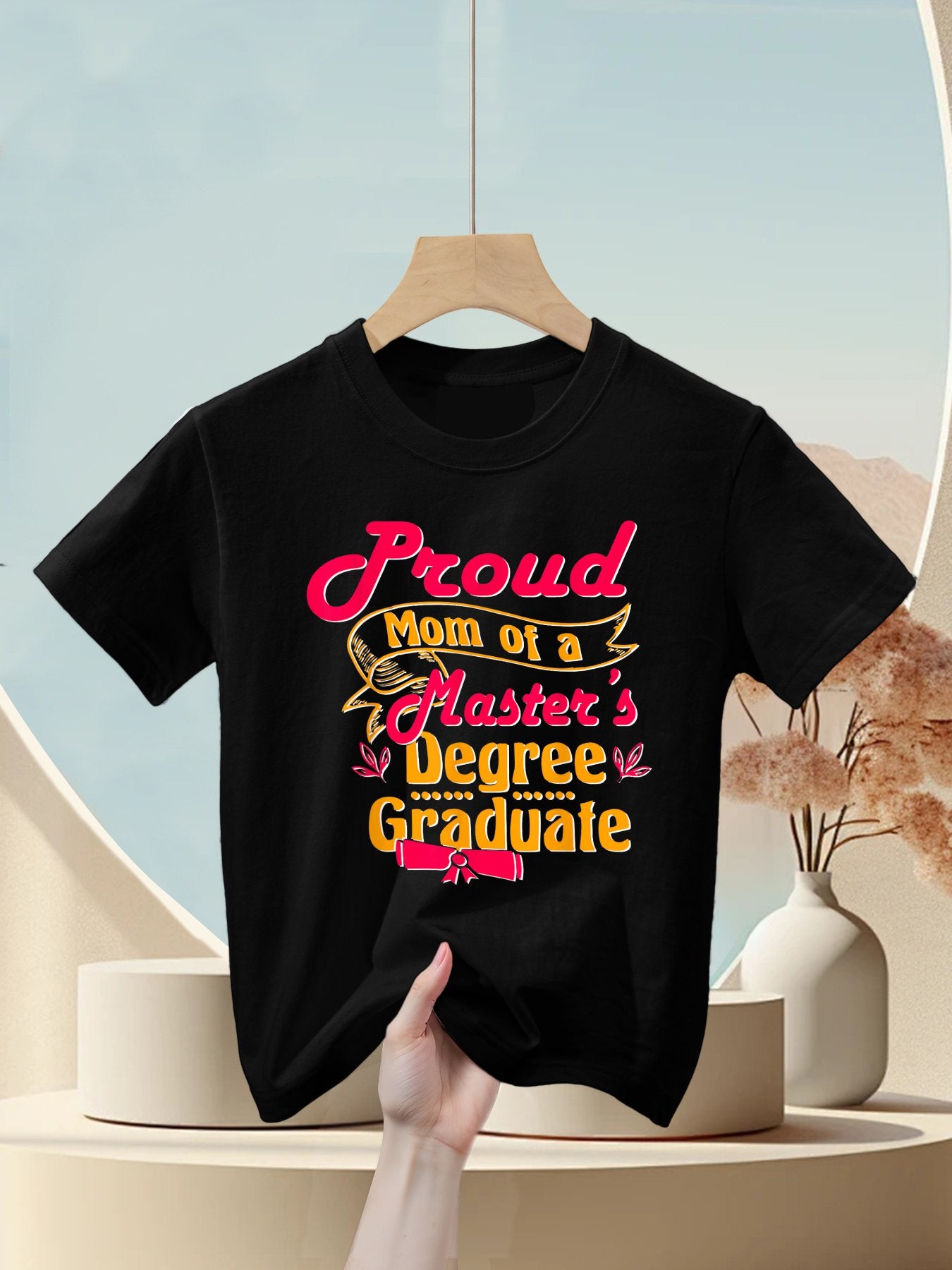 Proud Mom Of A Master&#39;S Degree Graduate, Masters Graduation Kids T-Shirt