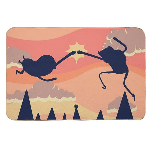 Epic Fist Bump! (Adventure Time) Bath Mat
