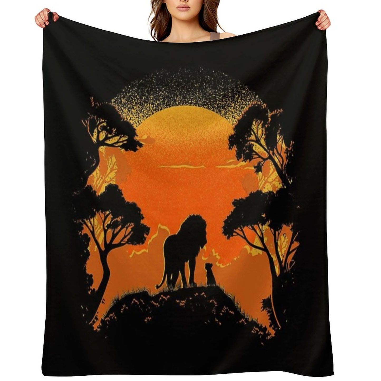 Father And Son Throw Blanket